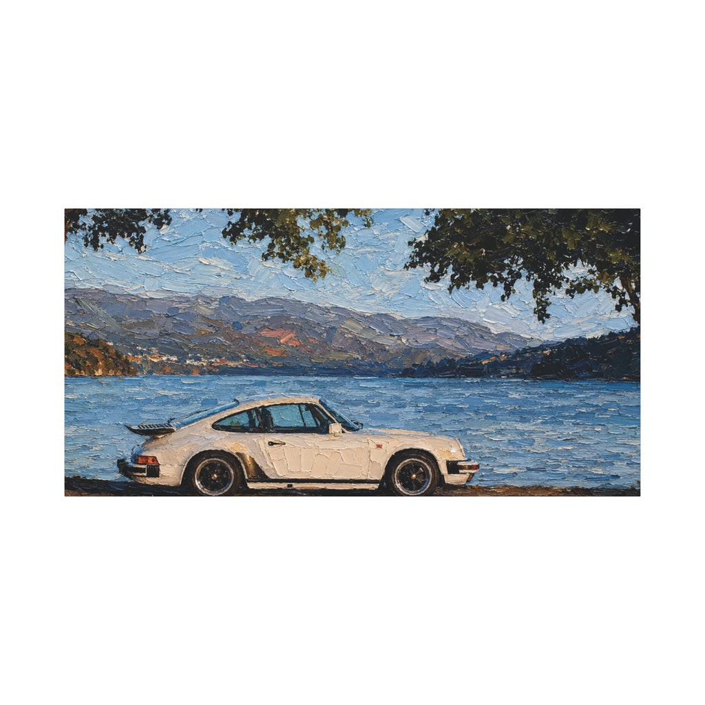 Porsche by Lake